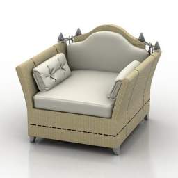 3D Armchair preview