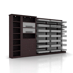 3D Bookcase preview