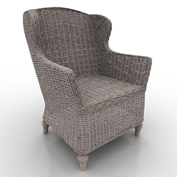 3D Armchair preview