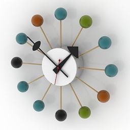 clock vitra ball designers george nelson 3D Model Preview #ed9c5295