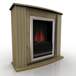 3D Fireplace preview