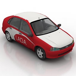 lada kalina 3D Model Preview #76ac00f1