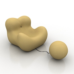 3D Armchair preview