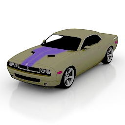 car dodge challenger2007 3D Model Preview #39352ec3