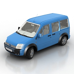 car ford transit 2007 3D Model Preview #47040b4d