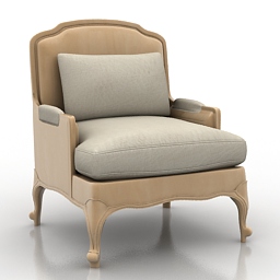 3D Armchair preview
