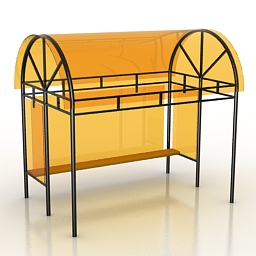 bus stop 3D Model Preview #316bfca4