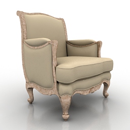3D Armchair preview