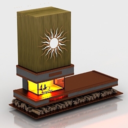 fireplace 3D Model Preview #87f9ef32