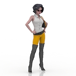 girl 1 3D Model Preview #e38a8a02