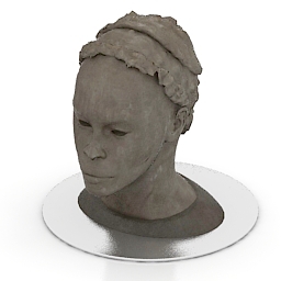 africanas bust 3D Model Preview #82585d04