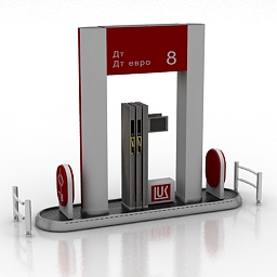 gas station 3D Model Preview #78d002f2