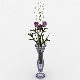vase flowers 3D Model Preview #c518759c