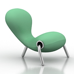 3D Armchair preview
