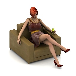 girl 3D Model Preview #9c2da218