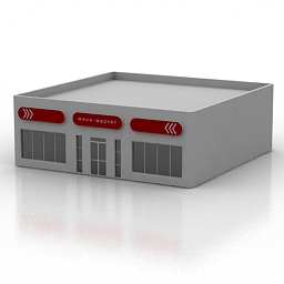 gas station 3D Model Preview #53f398f8