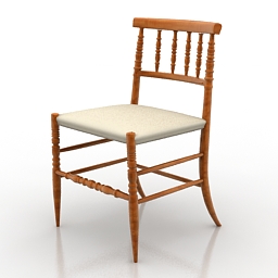chair cappellini 3D Model Preview #76920347
