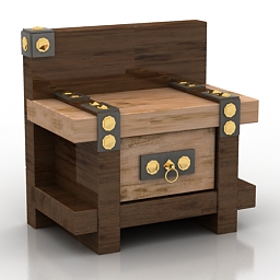 3D Bedside table preview