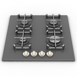 3D Gas stove preview