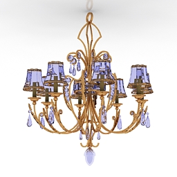 3D Chandelier preview