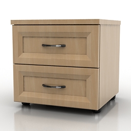3D Bedside table preview