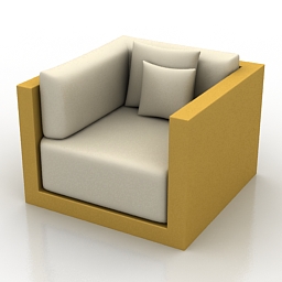 3D Armchair preview