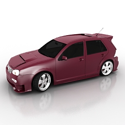 car golf3 tuned 2006 3D Model Preview #668a20de