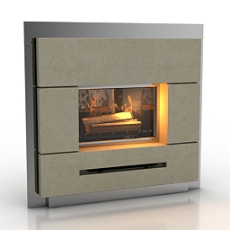 fireplace piazzetta model tokyo 3D Model Preview #692c7b01