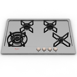 3D Gas stove preview
