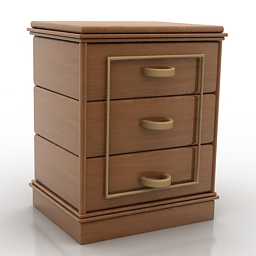 3D Bedside table preview