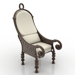 3D Armchair preview