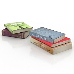 books 3D Model Preview #bee2b696