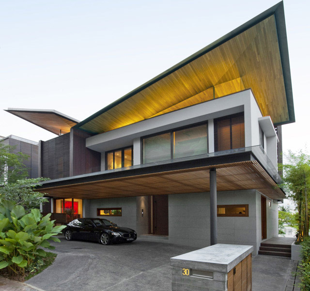New house near Singapore's hillside
