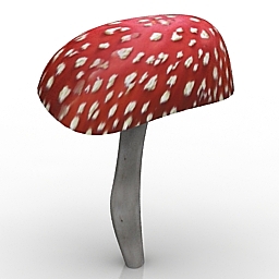 3D Mushroom preview