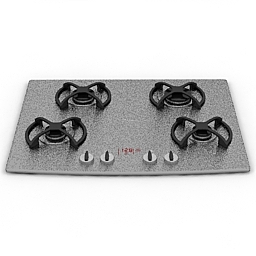 3D Gas stove preview