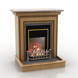 fireplace 2 3D Model Preview #b660d802