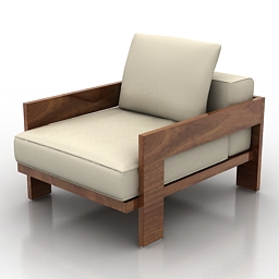 3D Armchair preview