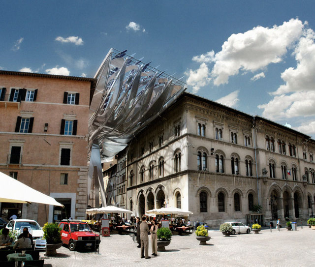 "Energy Roof" designed as architectural icon