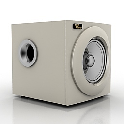 speaker 3D Model Preview #77bf9095