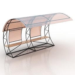 bus stop 3D Model Preview #48deca21