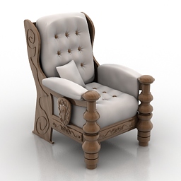 3D Armchair preview