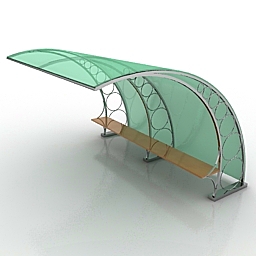 bus stop 3D Model Preview #30e435d7