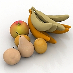 3D Fruits preview