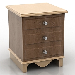 3D Bedside table preview