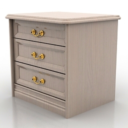 3D Bedside table preview