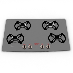 3D Gas stove preview