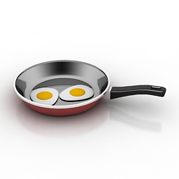 3D Frying pan preview