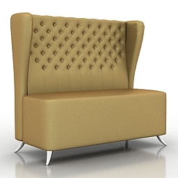 sofa gruppo396 klark 3D Model Preview #b8991895