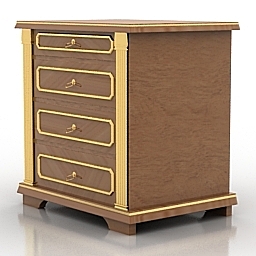 3D Bedside table preview