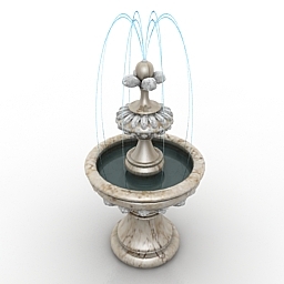 fountain 3D Model Preview #676177fa